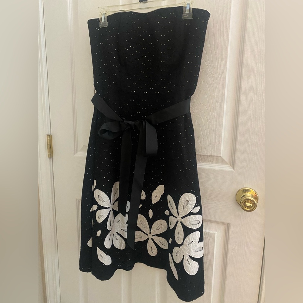VINTAGE 90s Spenser Jeremy Strapless Floral Dress Sz 6